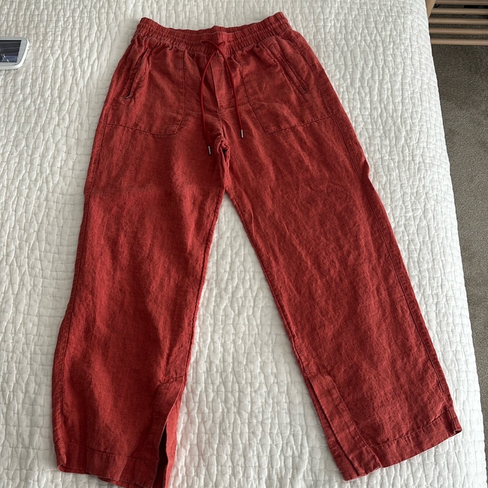 Athleta Retreat Linen Wide Leg Pants
